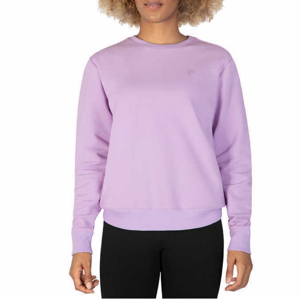 •FILA•lavender pull over sweatshirt